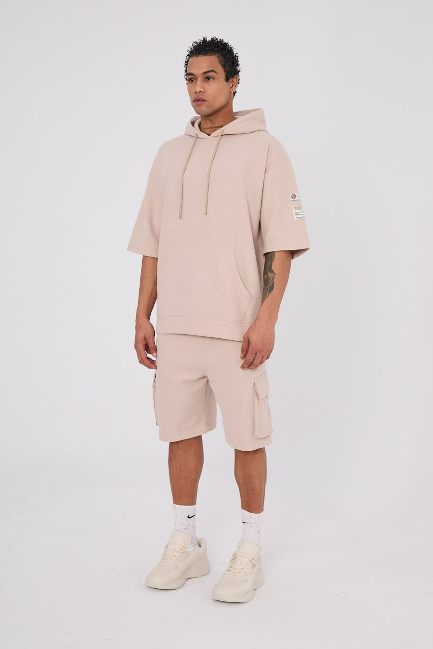 KNIT SET OF TSHIRT AND SHORT