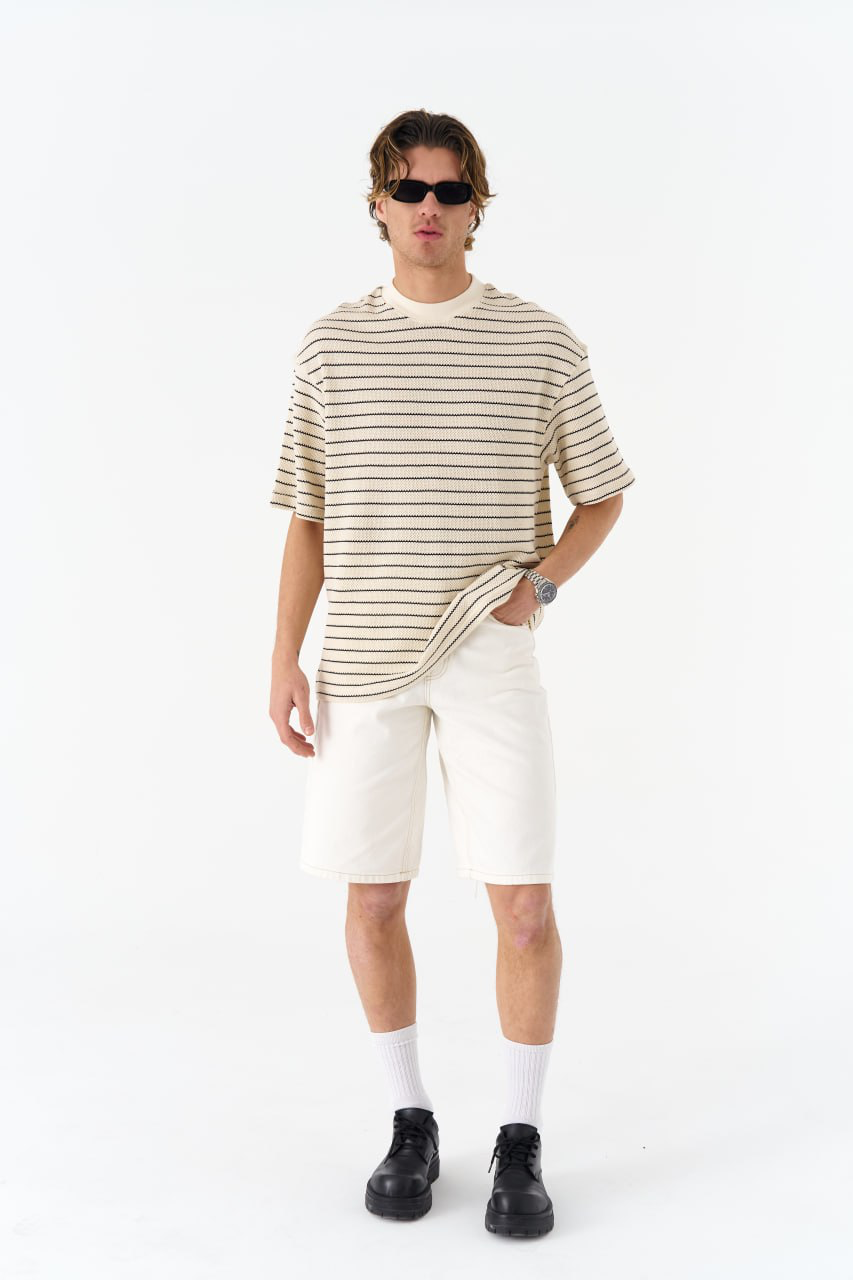 Wide Striped Fantasy Print