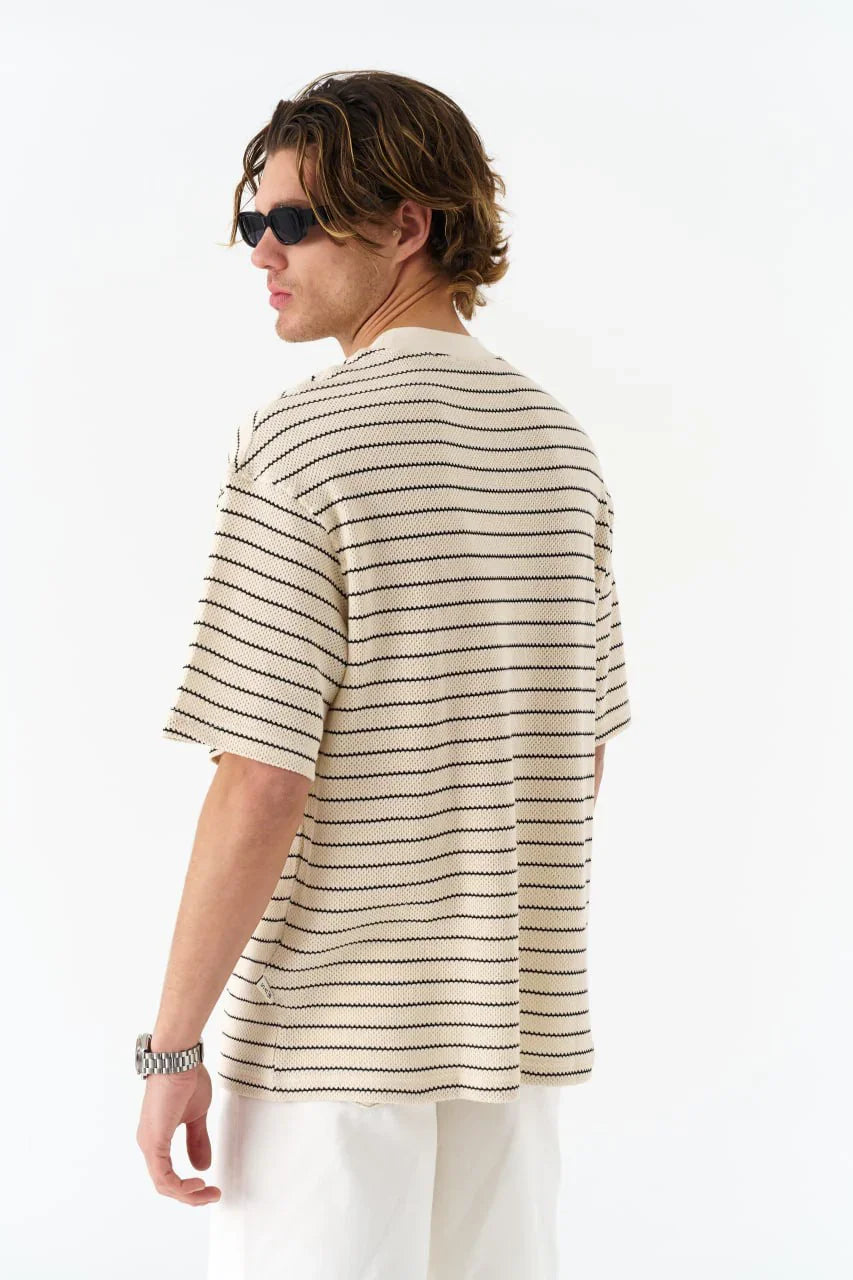 Wide Striped Fantasy Print