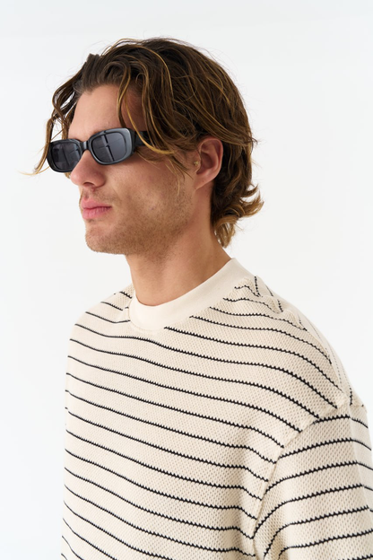 Wide Striped Fantasy Print
