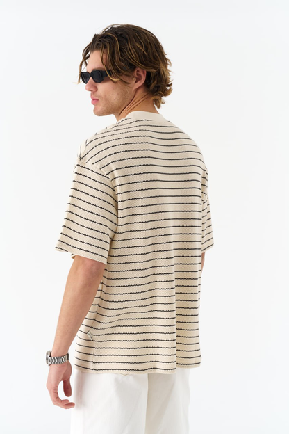 Wide Striped Fantasy Print